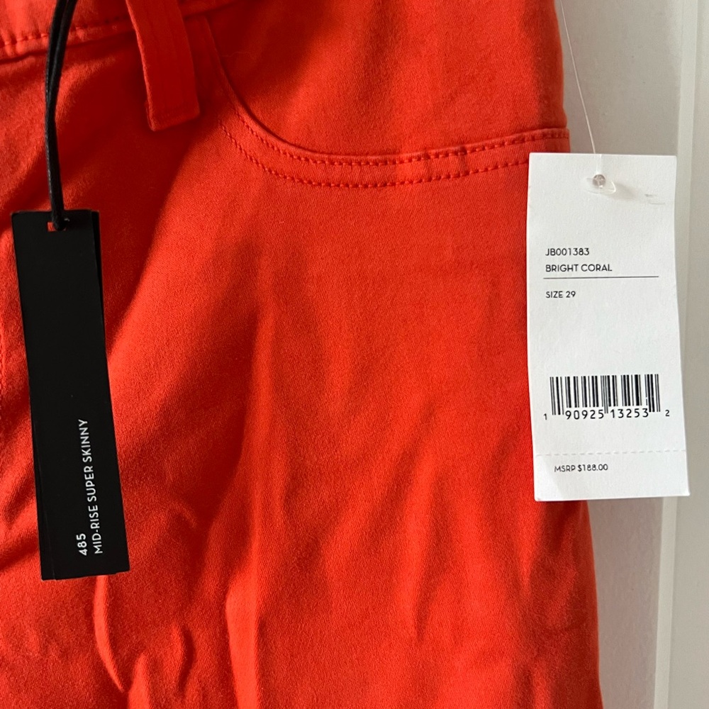 NWT J Brand Bright Coral Pants
